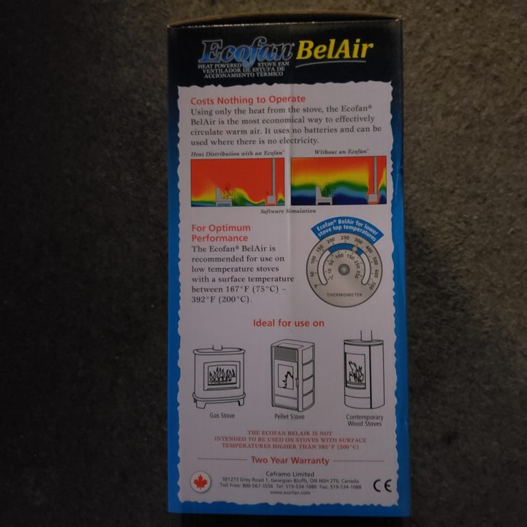 Ecofan Gas Stove Fan (Nickel) Friendly Fires