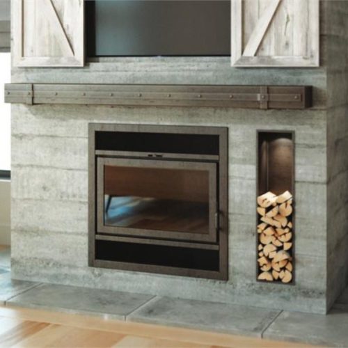 Ambiance Elegance 36 Wood Fireplace Rectangle Louvers