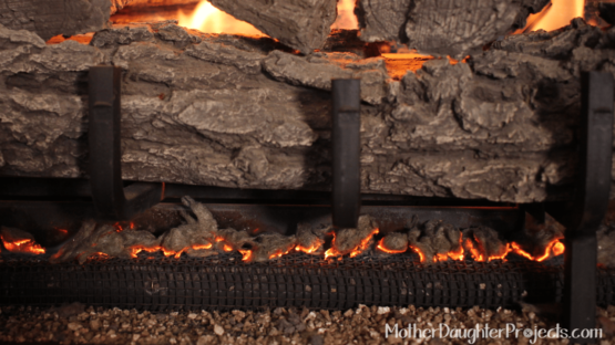 Glowing Gas Fireplace Lava Rocks Friendly Fires