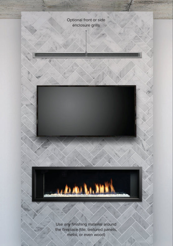 Marquis Enclave Gas Fireplace - Vented Enclosure | Friendly FIres