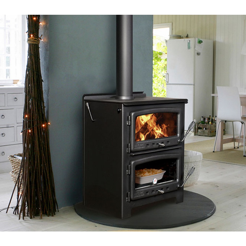 Nectre Wood-fire Oven Combination Cook Stove / Heater N350 – Smokey  Mountain Fireplaces