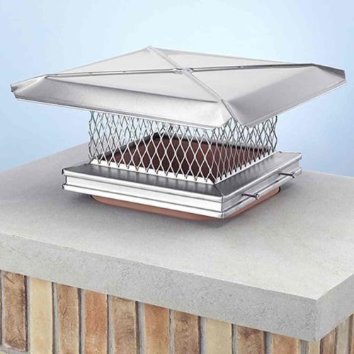 GE13110 - Gelco Stainless Chimney Cap 12" x 16" | Friendly Fires