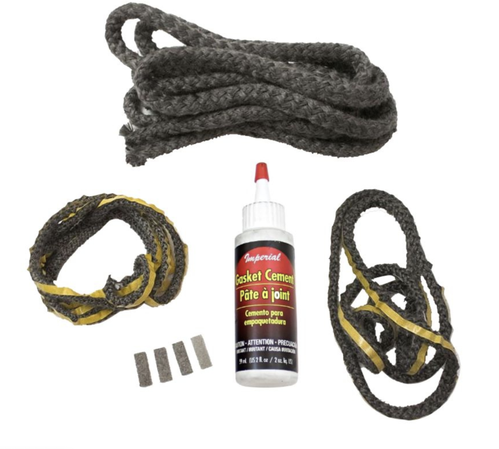 Stove Gasket Rope, Replaced Gasket Graphite Ipregnated Fiberglass