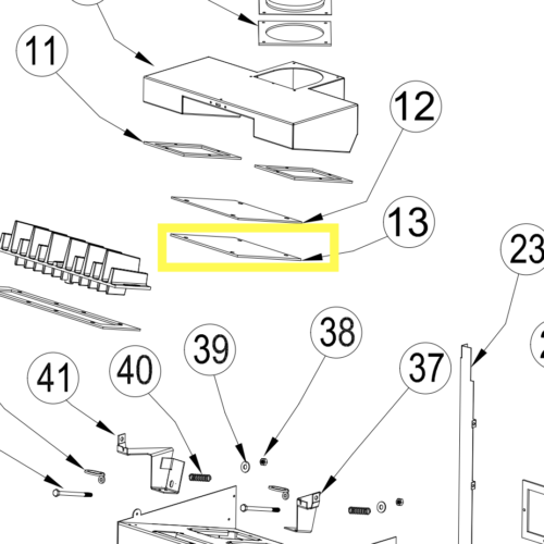 Hearthstone Relief Door Gasket - Bristol - 3160-710