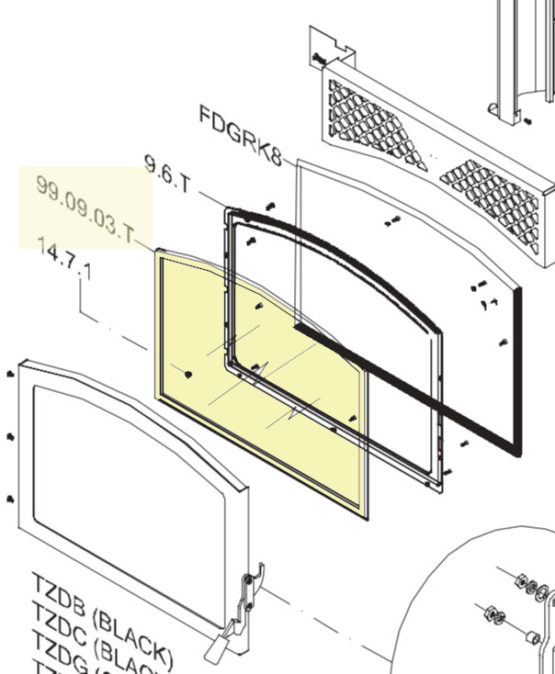 RSF Topaz Replacement Glass 99.09.03.T