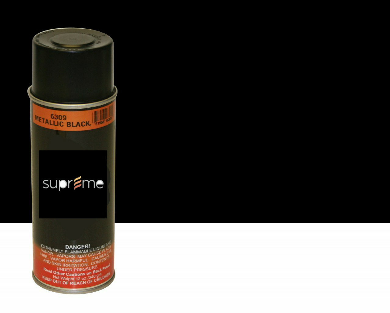 Supreme Fireplaces High Temperature Paint Metallic Black (6309)