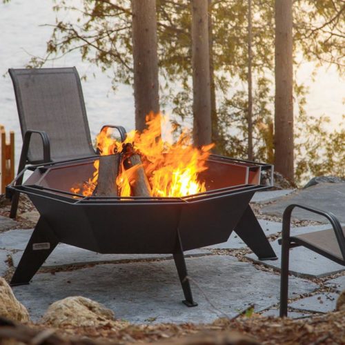 4' Octagonal High Quality Wood Fire Pit (Cottager) Friendly Fires