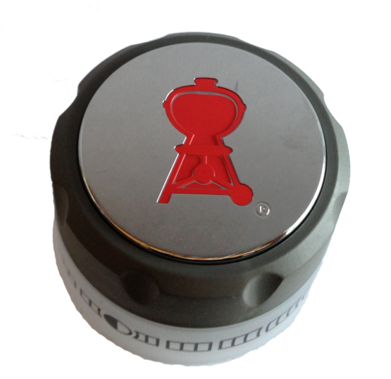 Weber Control Knob - Lighted w/ Red Decal On Front (Summit X70 series) (70867) Friendlyfires.ca