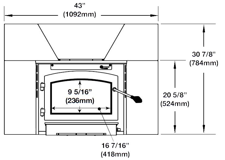 Ambiance Outlander 19 Wood Insert Technical Specifications