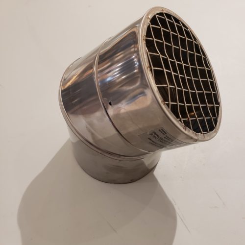 XPL4PCE - ICC Pellet Vent - Horizontal Cap 45 Deg Friendlyfires.ca