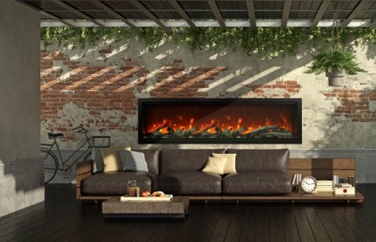 Amantii Symmetry XTRATALL Electric Fireplace- 100" | Friendly Fires