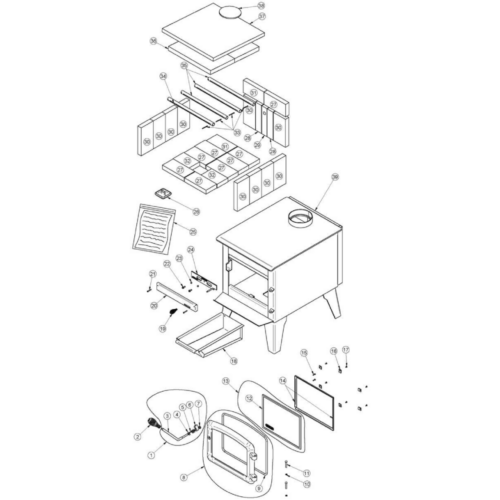 Drolet Eastwood 1900 Parts - Serial # 100 to 783 (DB03170) | Friendlyfires.ca