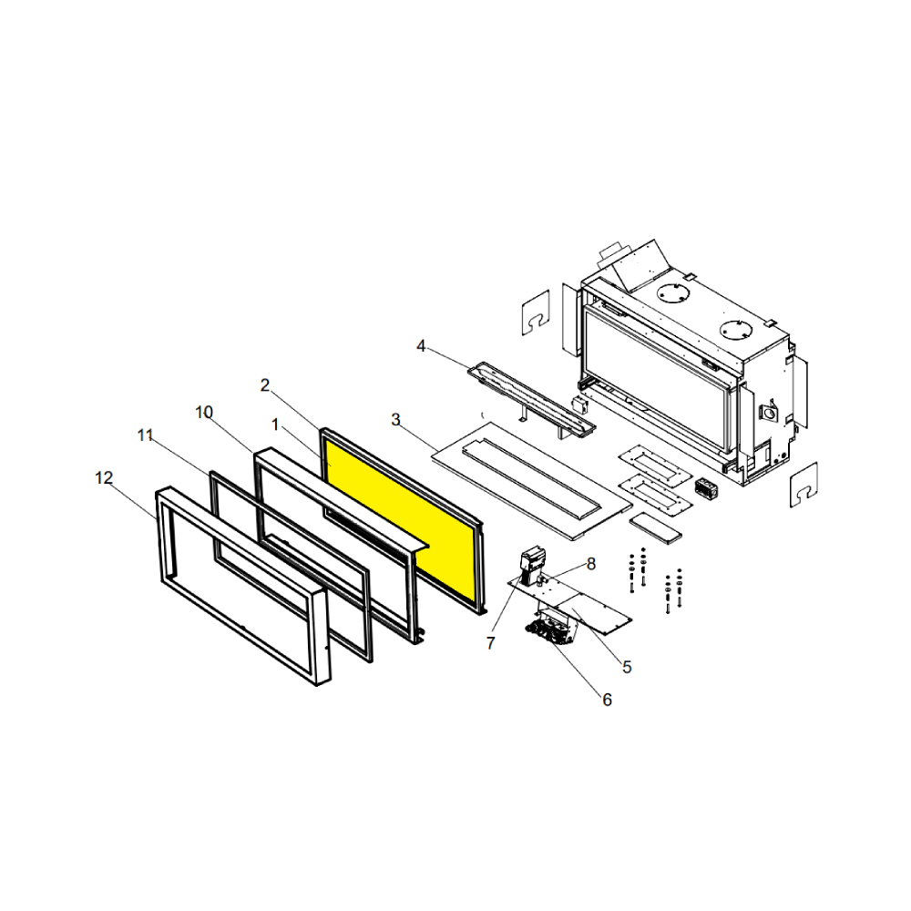 Regency Flush Glass Replacement Horizon 42" Series (940361/P)