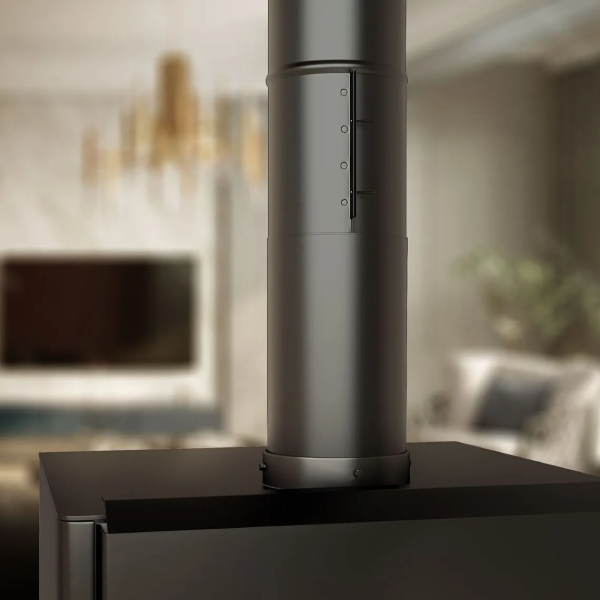 Single Wall Smoke Pipe - 6" Adjustable Connector (BM0034) | Friendlyfires.ca