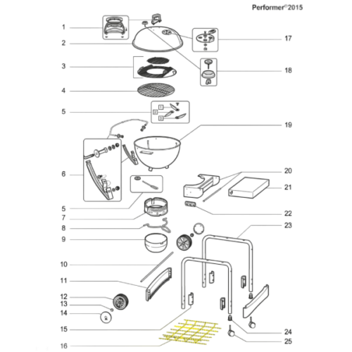Weber 13' Bottom Rack - Performer (60027) Manual | Friendlyfires.ca
