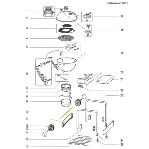 Weber 22.5' Wheel Axel - One Touch Platinum (60032) Manual | Freindlyfires.ca