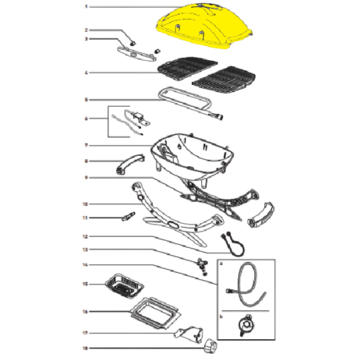 Weber Titanium Top Lid - Q1000 (60058) Manual | Friendlyfires.ca