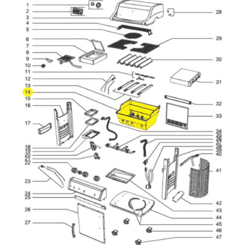 Weber Spirit Replacement Cookbox - E-330 (65521) | Friendly Fires