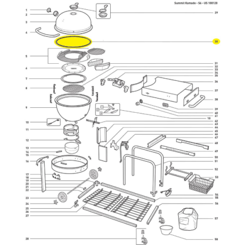 Weber Lid and Bowl Gasket - Summit (65825) | Friendly Fires