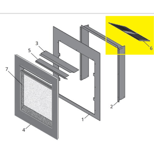 Valor Ceiling Panel - Matte Porcelain Black (4002101EB) | Friendly Fires
