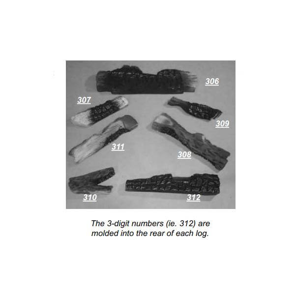 Regency Oak Log Set - P95 (770-930) | Friendlyfires.ca