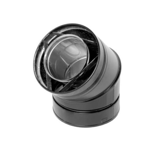 Selkirk Direct Temp Elbow - 45° Black (4DT-EL45SB) | Friendlyfires.ca