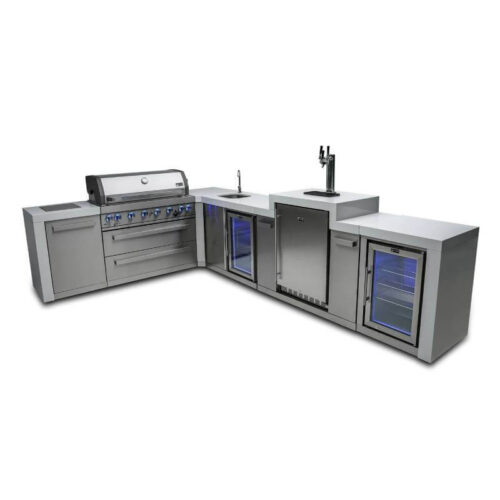 Mont Alpi 805 Deluxe Island w/ Kegerator, Beverage Center and Fridge Cabinet (Large) | Friendlyfires.ca
