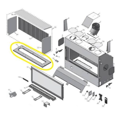Valor Black Burner Platform - L1 1500/1600 (4004885AH) | Friendlyfires.ca