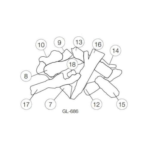 Napoleon Complete Log Set - BHD4ST (GL-686/GL686) | Friendlyfires.ca