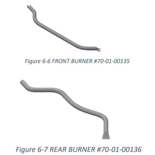 Mendota FV46 Burner Replacement - Front/Rear (70-01-00135/70-01-00136) | Friendlyfires.ca