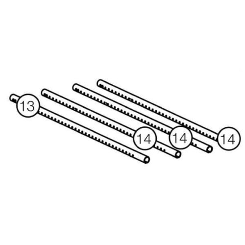 Napoleon Front / Rear Air Tubes - S25 (W720-0204-SER/W720-0205-SER)