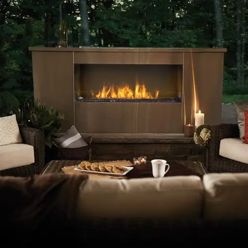 Clearance: Peterborough Showroom - Napoleon Galaxy 50" Single Sided Outdoor Linear Fireplace (Natural Gas) | Friendlyfires.ca